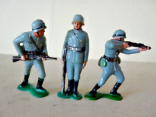 3 X 60/65MM PLÁSTICO PINTADO MARX WW2 SOLDADOS ALEMANES segunda mano  Embacar hacia Argentina