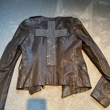 Camouflage couture lederjacke gebraucht kaufen  Schermbeck