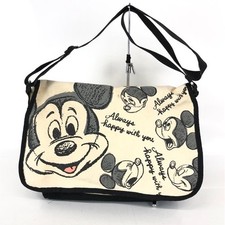 Bolsa de ombro Mickey Mouse bege marca preta, usado comprar usado  Enviando para Brazil