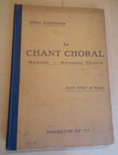 Chant choral 1913 d'occasion  Durban-Corbières