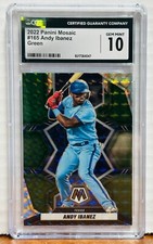 2022 Panini Mosaico 166 Andy Ibanez Verde CGC Gm Mt 10 Texas Rangers comprar usado  Enviando para Brazil