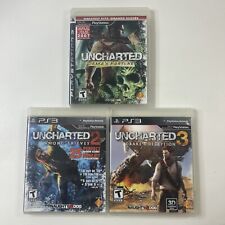 Lote de pacotes de jogos Uncharted 1, 2, 3 PlayStation 3 PS3 Trilogy muito bom estado usado comprar usado  Enviando para Brazil