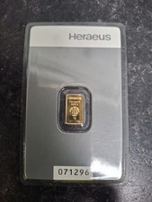 Heraeus 999.9 fine for sale  STALYBRIDGE
