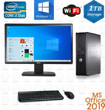 Usado, Computador desktop Dell Win10 Dual Core CPU 8GB RAM 1TB WiFi 20" LCD Office19 comprar usado  Enviando para Brazil