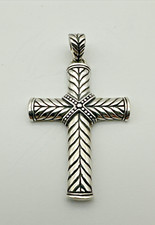 *Pingente cruz religiosa Chevron prata esterlina 925 ID*, usado comprar usado  Enviando para Brazil