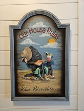 House rules wooden for sale  Lithia