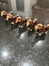 Usado, Mini conjunto vintage de 5 porcelana de ossos de cavalos marrons Bug House comprar usado  Enviando para Brazil