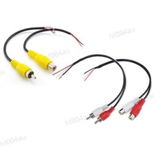 Conector do carro 2 Rca fêmea macho extensão do cabo Av único plugue de vídeo fio estéreo comprar usado  Enviando para Brazil