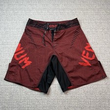 Shorts masculino Venum MMA pequeno 31 vermelho treinamento combate BJJ luta livre muay thai comprar usado  Enviando para Brazil