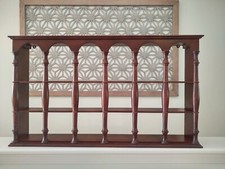 ✨Estante de curiosidades de exhibición de 3 niveles de pared de madera ornamentada de colección 18 ventanas ✨ segunda mano  Embacar hacia Mexico