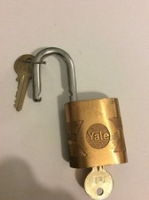 Yale brass padlock for sale  WESTCLIFF-ON-SEA