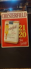 Chesterfield cigarette sign for sale  Garrett