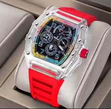 Orologio Richard Fashion Style Rapper Mille Colorful Deal Trasparent  Multicolor comprar usado  Enviando para Brazil