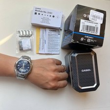 Usado, Tough Solar Multiband 6 Casio WaveCeptor WVA-M640 caixa papéis links nova bateria comprar usado  Enviando para Brazil