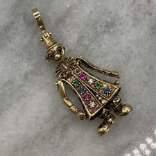 Gold clown pendant for sale  REDCAR