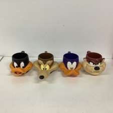Conjunto Vintage de 4 Canecas de Plástico Looney Tunes (119) #940 comprar usado  Enviando para Brazil