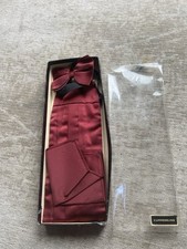 Vintage maroon cummerbund for sale  TIPTON