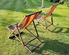 Vintage deck chairs for sale  SOUTHEND-ON-SEA