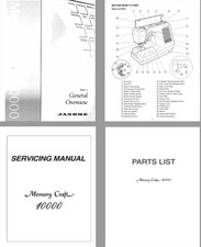 Janome mc10000 instruction for sale  Petersburg