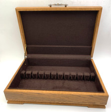 Wood flatware chest for sale  Lincoln