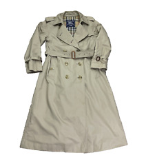 Trench coat feminino vintage Burberry tamanho 10 pequeno forrado de mistura de algodão comprar usado  Enviando para Brazil
