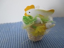 Huhn korb blumen gebraucht kaufen  Deutschland