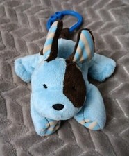 Usado, Gancho de plástico marrom azul brinquedo de pelúcia para cachorro Carters Baby Puppy Hang Clip comprar usado  Enviando para Brazil