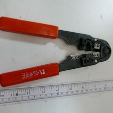 Alicate de crimpagem ASANTE cabo de rede Cat5 Ethernet LAN RJ45 comprar usado  Enviando para Brazil