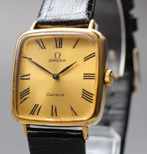 Vintage Omega Genève Cal.625 Relógio de Vento Manual 27mm Banhado a Ouro Mostrador Romano Japão comprar usado  Enviando para Brazil