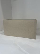 Rectangular linen lampshade for sale  LONDON