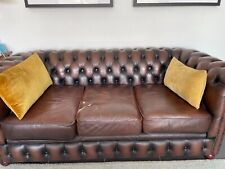 Canapé cuir chesterfield d'occasion  Six-Fours-les-Plages