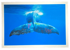 Josh Keyes 20 Goodbye edição limitada autenticada impressão baleia assinada 18x26 - 35/20 comprar usado  Enviando para Brazil