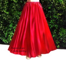 Satin maxi skirt d'occasion  Expédié en Belgium
