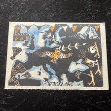 Vintage linocut woodcut for sale  STAMFORD
