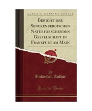 Bericht senckenbergischen natu gebraucht kaufen  Trebbin