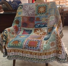 Bohemian geometric patchwork for sale  CROYDON