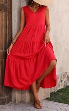 Damen kleid rot gebraucht kaufen  Hamburg