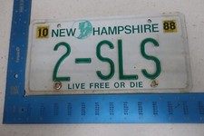 Placa de licença New Hampshire NH etiqueta vaidade 1988 88 Mercedes Benz 2-SLS #2 comprar usado  Enviando para Brazil