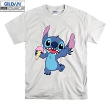 Camiseta Lilo Stitch Ice Cream fofa camiseta legal masculina feminina unissex V166 comprar usado  Enviando para Brazil