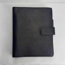 Louis Vuitton Epi Agenda Preto - Inserção de Couro Mapas Abas Régua Adesivos Raros, usado comprar usado  Enviando para Brazil