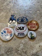 Lote de 6 botões de pinos de cerveja vintage anos 80 e 90 atacado pacote comprar usado  Enviando para Brazil