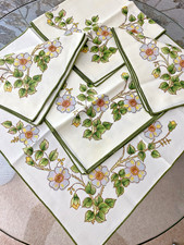 Vintage cream polycotton for sale  ROTHERHAM