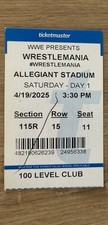 Wrestlemania ticket stub for sale  BILLINGHAM