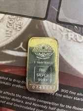 Engelhard 1 onça troy. Barra muito antiga .999  comprar usado  Enviando para Brazil