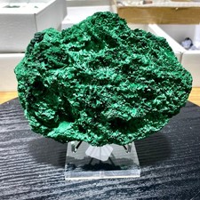 3,2 funta Naturalny aksamit Kamień malachitowy Kocie oko Klaster Gruba próbka mineralna na sprzedaż  Wysyłka do Poland
