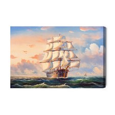 Obraz na płótnie Morze Żaglowiec Premium Canvas na sprzedaż  PL