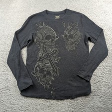 Camisa térmica masculina vintage Y2K pequena cinza desbotada glória waffle caveira cruz grunge luta, usado comprar usado Camisa térmica masculina vintage Y2K pequena cinza desbotada glória waffle caveira cruz grunge luta, usado comprar usado  Enviando para Brazil