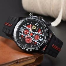 Novo Relógio Masculino Fórmula 1 Scuderia Ferrari 46mm Luxo Cronógrafo Vermelho Silicone comprar usado  Enviando para Brazil