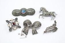 Sterling silver brooches for sale  LEEDS