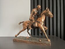 Vintage bronze polo for sale  SHREWSBURY